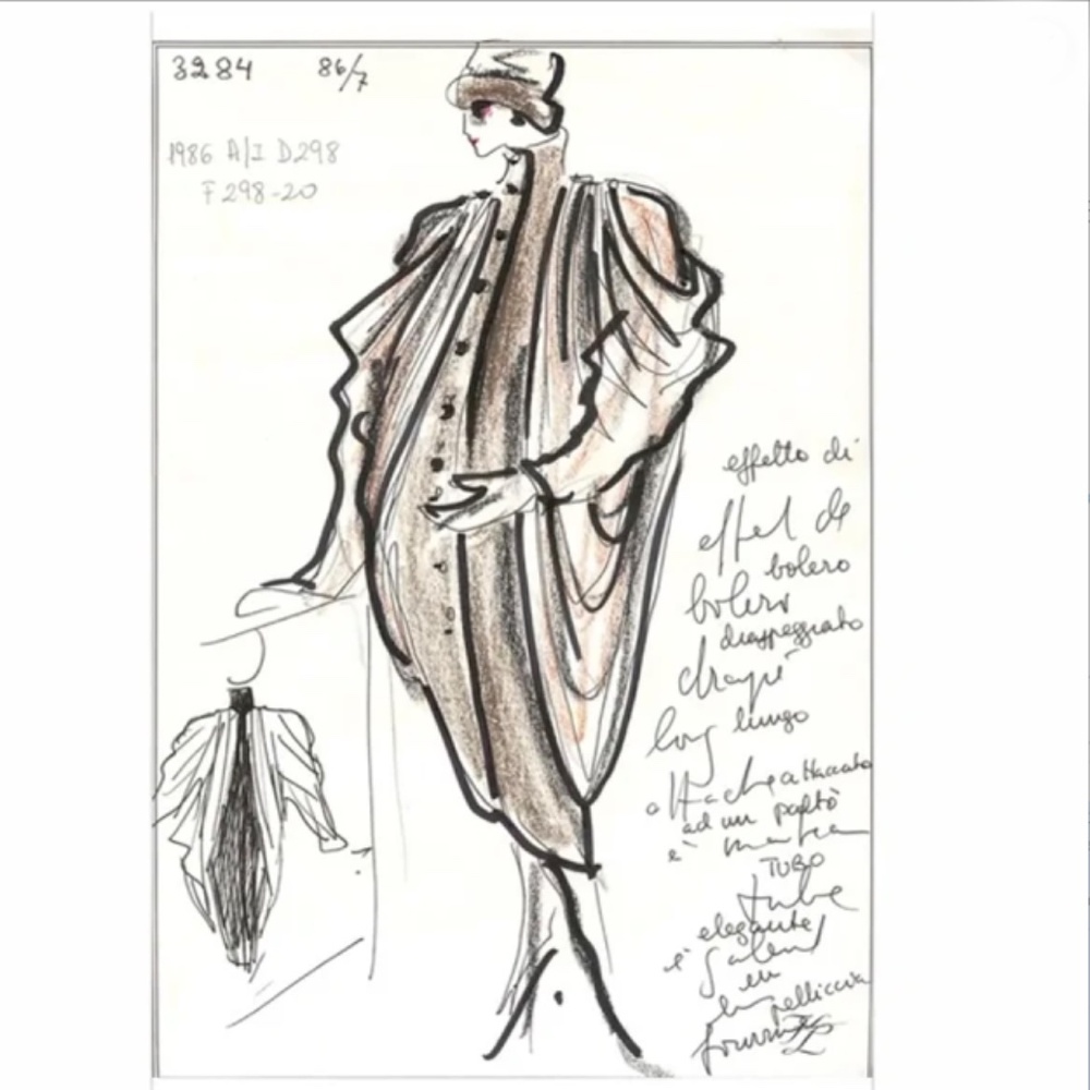 Fendi Jacket Batwing Sleeve Long Cocoon Duster Rose Pink Suede Leather Rare - Picture 17 of 17